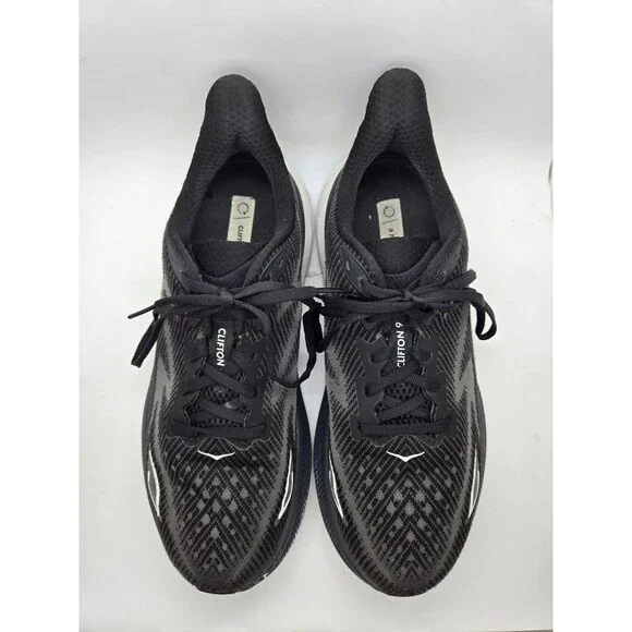 Hoka Clifton 9 Shoes Women's 9 B Black - Picture 3 of 8